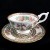 Coalport INDIAN TREE Cup & Saucer 2.75" tall Green Mark