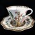 Coalport INDIAN TREE Cup & Saucer 3" tall Brown Mark