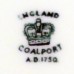 Coalport INDIAN TREE Luncheon Green Stamp Beaded 9"