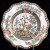 Coalport INDIAN TREE Salad Green Stamp Fluted 8"