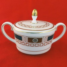 Coalport Marlborough Covered Sugar Bowl 4" tall