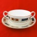 Coalport Marlborough Cream Soup & Stand