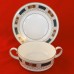 Coalport Marlborough Cream Soup & Stand