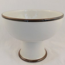Dansk Christianshavn Brown Footed Bowl 7.5" diameter