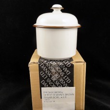 Dansk Fredriksborg Brown Covered Sugar