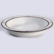 Dansk Fredriksborg Brown Rim Soup 8" diameter