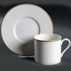 Dansk Tapestries Brocade Gold Cup & Saucer