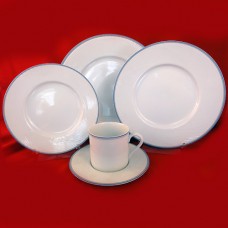 Dansk Tapestries Damask Blue 5pc Place Setting