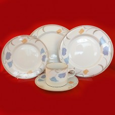 Dansk Tivoli Belles Fleurs Taupe 5pc Place Setting