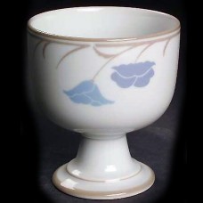 Dansk Tivoli Belles Fleurs Taupe Goblet 4.2" tall