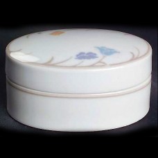Dansk Tivoli Belles Fleurs Taupe Oval Covered Box  