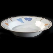 Dansk Tivoli Belles Fleurs Taupe Rim Soup 8.75" 