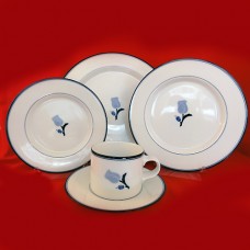 Dansk Tivoli La Tulipe Bleu 5pc Place Setting