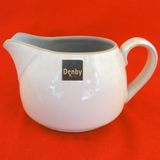 Denby Blue Jetty White Gravy Boat 4.5" tall