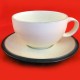 Denby Energy Charcoal/Green/White Cup & Saucer