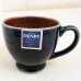 Denby Harlequin Demi Tasse Cup & Saucer Blue OUT /Red IN