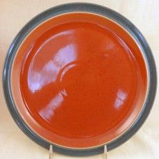 Denby Harlequin Dinner Plate 10.25"  Red Centre/Green