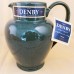 Denby Harlequin JUG Pitcher BLUE IN / GREEN OUT 7.5" tall