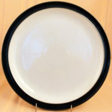 Denby Harlequin Lite Salad Plate White Centre/Green Border