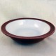 Denby Harlequin Lite Soup/Cereal 7" White Centre/Red