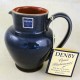 Denby Harlequin Pitcher Red IN /Blue OUT 6" tall 1 Pint