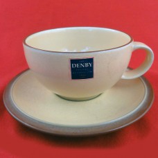 Denby Juice Cup & Saucer Yellow