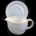 Denby Mandarin Gravy Boat &Stand 6.25" long