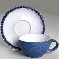 Denby Reflex White After Dinner Cup & Saucer