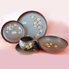 Denby Sandstone 5pc Place Setting includes cereal bowl