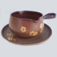 Denby Sandstone Gravy Boat & Stand