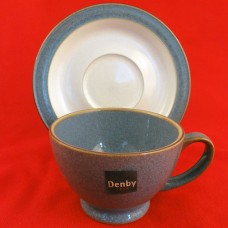 Denby Storm Grey Cup & Saucer