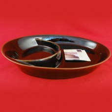 Denby Velvet Divided Serving Dish 11.75" diameter