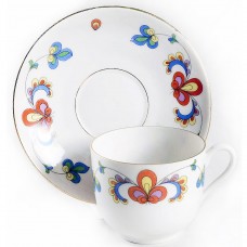 FARMERS ROSE by Porsgrund Tea Cup & Saucer