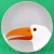 Fitz & Floyd Birds of a Feather Toucan Salad 7.5" 