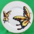 Fitz & Floyd Cloisonne Butterfly Salad 7.5" 