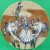 Fitz & Floyd Cloisonne Iris Salad 7.5" 