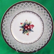 Fitz & Floyd Green Wreath Salad 9.3" diameter