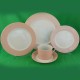 Fitz & Floyd La Ronde Pink 5pc Place Setting
