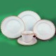 Fitz & Floyd Orleans Blanc 5 Piece Place Setting