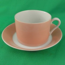 Fitz & Floyd Rondelet Peach Cup & Saucer