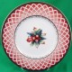 Fitz & Floyd Rose Wreath Salad 9.3" diameter