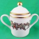 Fitz & Floyd St Nicholas Covered Sugar 4.5" tall