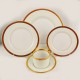 Fitz & Floyd Versailles Mint Sherbet 5 Piece Place Setting