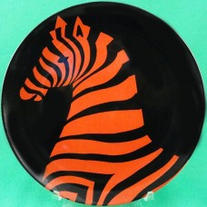 Fitz & Floyd Zebra Red #87 Salad #1 7.5" 