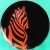 Fitz & Floyd Zebra Red #87 Salad #3  7.5" 
