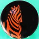 Fitz & Floyd Zebra Red #87 Salad #3  7.5" 