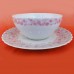 Georges Boyer Riviera Rose Gravy Boat attached Stand