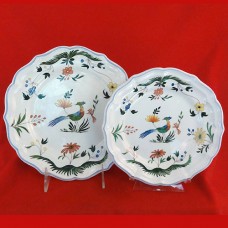 Gien Oiseaux de Paradis Luncheon Plate 9 inch