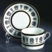 Ginori Ercolano Black 3 piece Breakfast or Luncheon setting