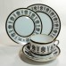 Ginori Ercolano Black 3 piece Breakfast or Luncheon setting